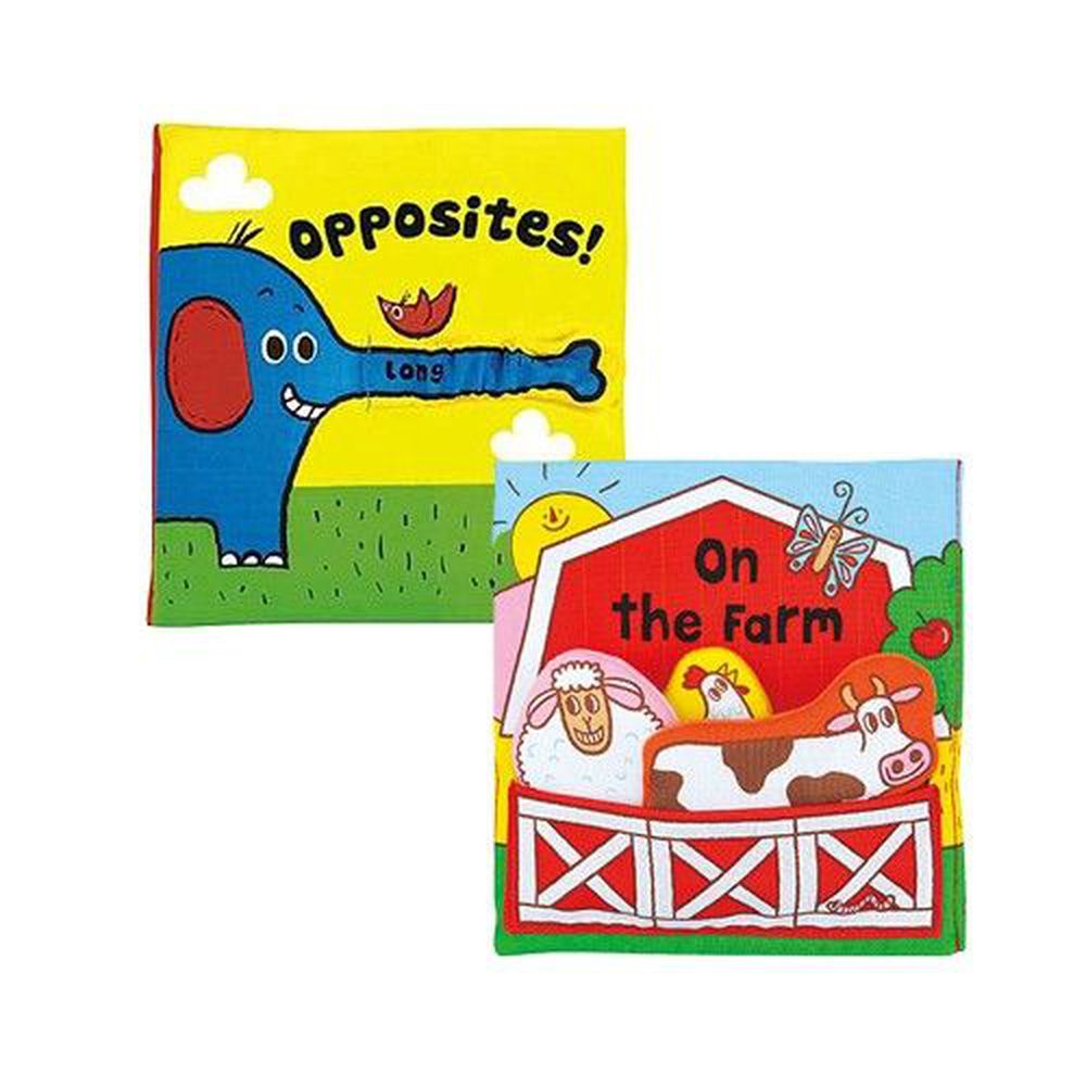 K's Kids - 布書兩入組-有趣的立體農場+有趣的相反詞