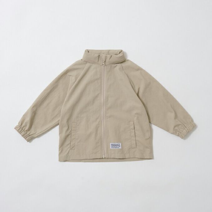 日本 b-ROOM - [品牌熱銷] 防潑水輕量派克風衣(帽可收)-淺軍綠
