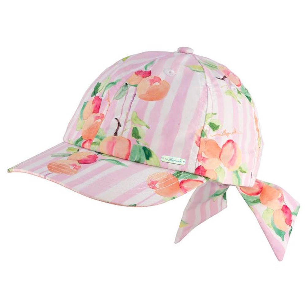 Girls遮陽帽-Bow Cap-Peachy-Peach (頭圍大約54cm)