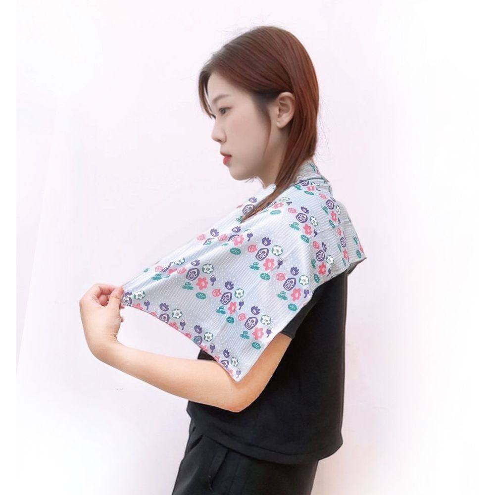 貝柔Po-Pi保佑冰涼巾-觀音菩薩涼感巾-花色 (28 x 90 cm)