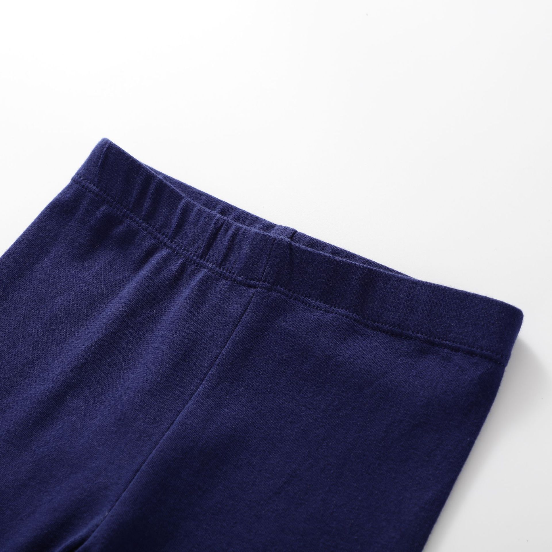 Jumping meters - 可愛刺繡立體腰鬆緊內搭褲-碎花兔兔-深藍色