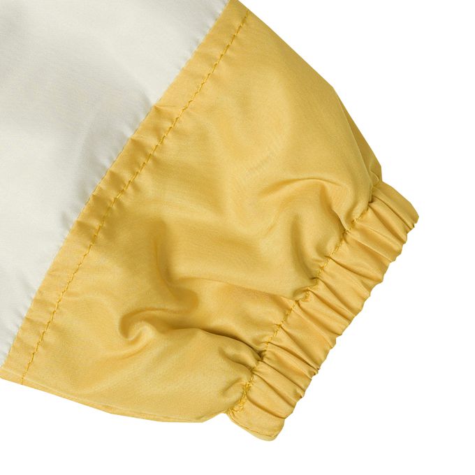 akachan honpo - 撞色拼接外套-淺卡其色