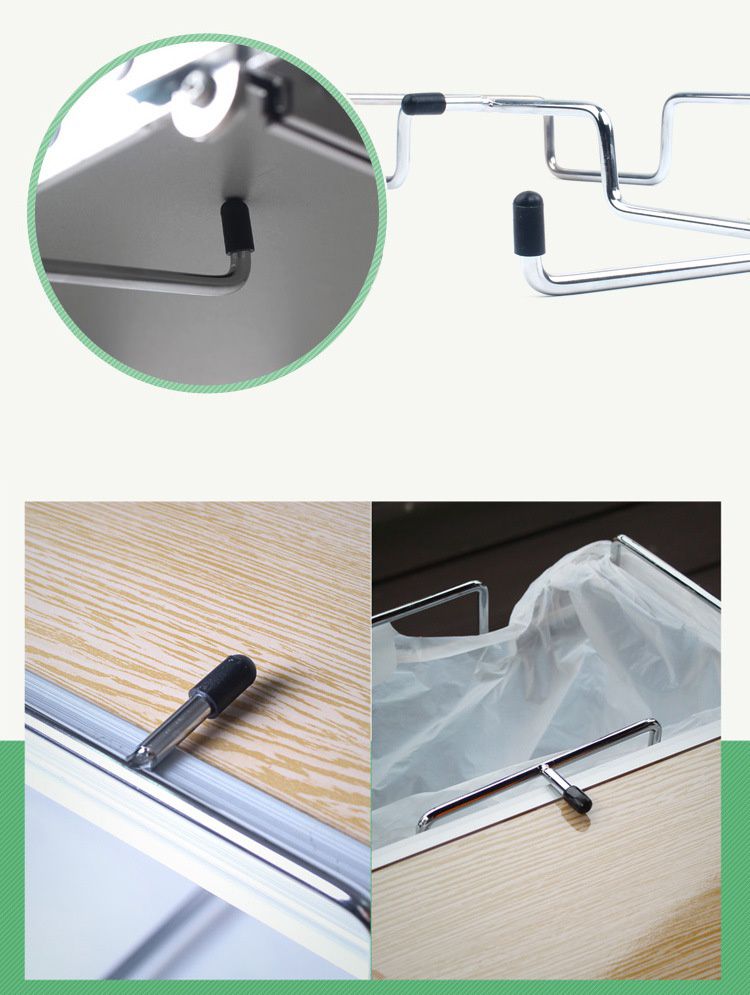 CLS - 鐵絲收納垃圾袋支架 (32x26x4.5cm)