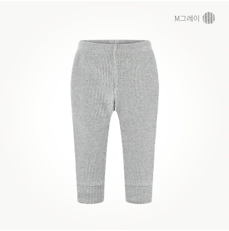 韓國 milk mile - 毛毛熊小不點內搭褲-灰