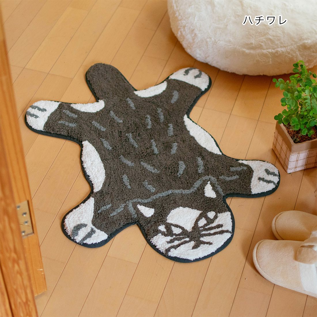 日本 TOMO - 動物系 短絨吸水腳踏墊/地墊-老虎-トラ (69×54cm)