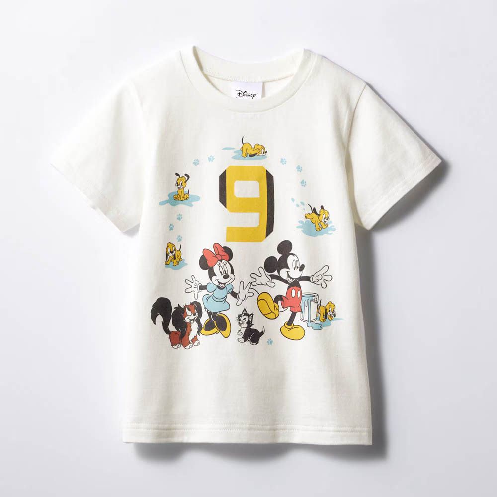純棉迪士尼印花短袖上衣(小孩)-數字9