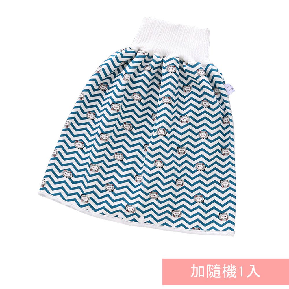 JoyNa - 2入-學習褲 隔尿裙 三層大版型隔尿褲-條紋獅+隨機1入(裙款)