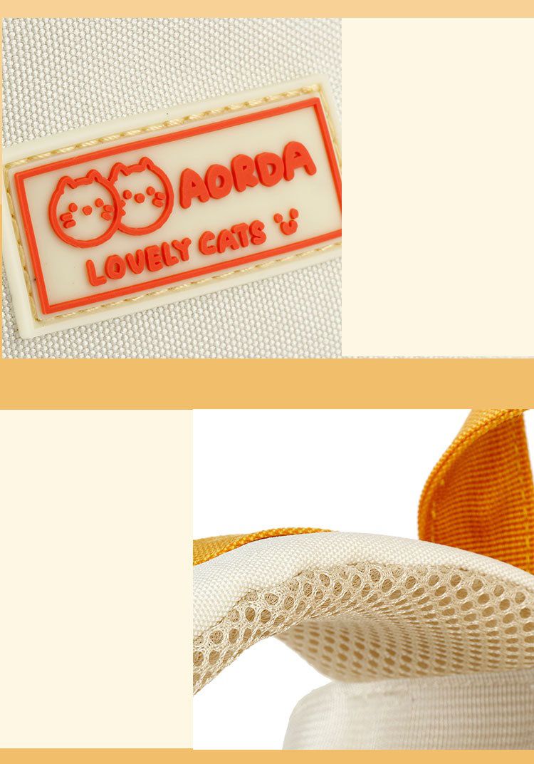 簡約少女感磁釦翻蓋書包-米色 (28x38.5x15cm)-附零錢小包