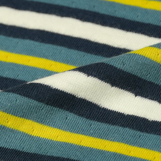 akachan honpo - T恤-橫紋-綠色