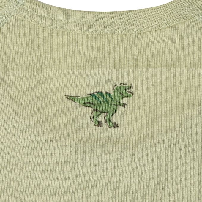 akachan honpo - ah短袖圓領上衣2件組-穿衣練習-綠色