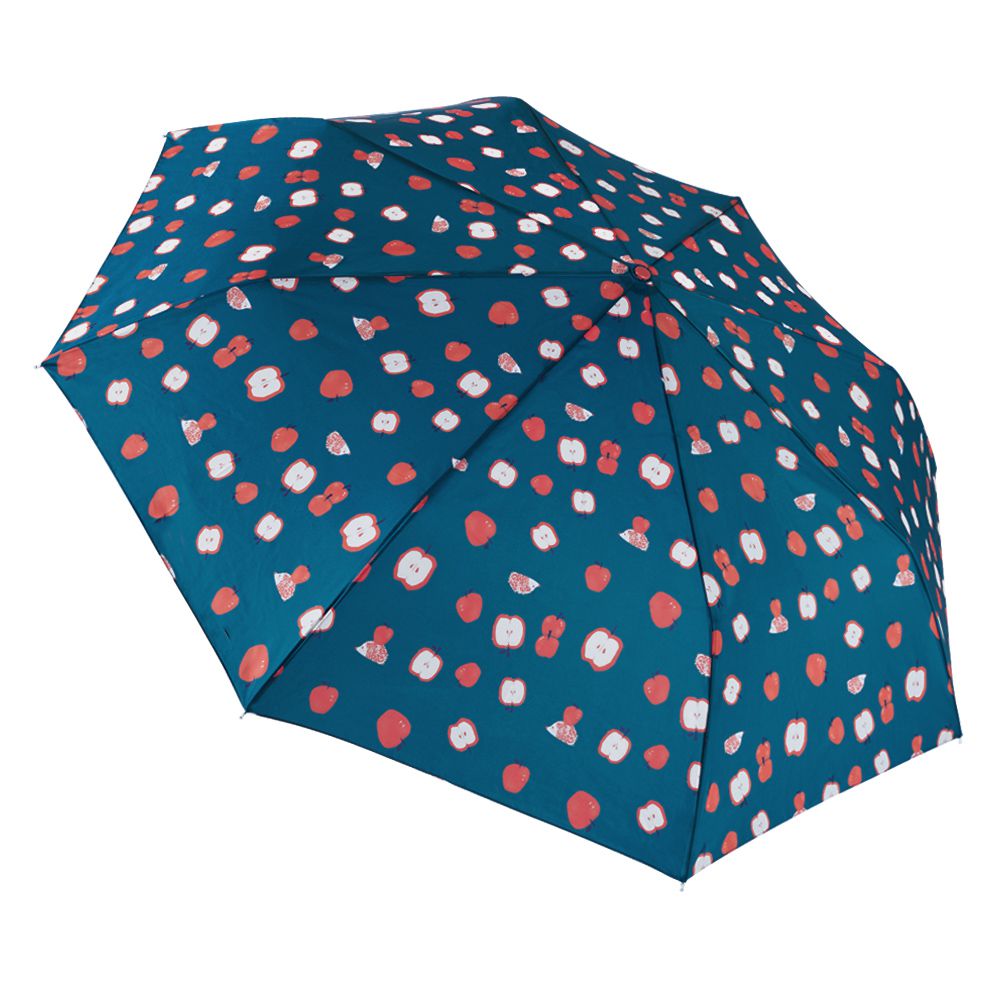 抗UV雙人自動傘-蘋果刺蝟(藍)-480g