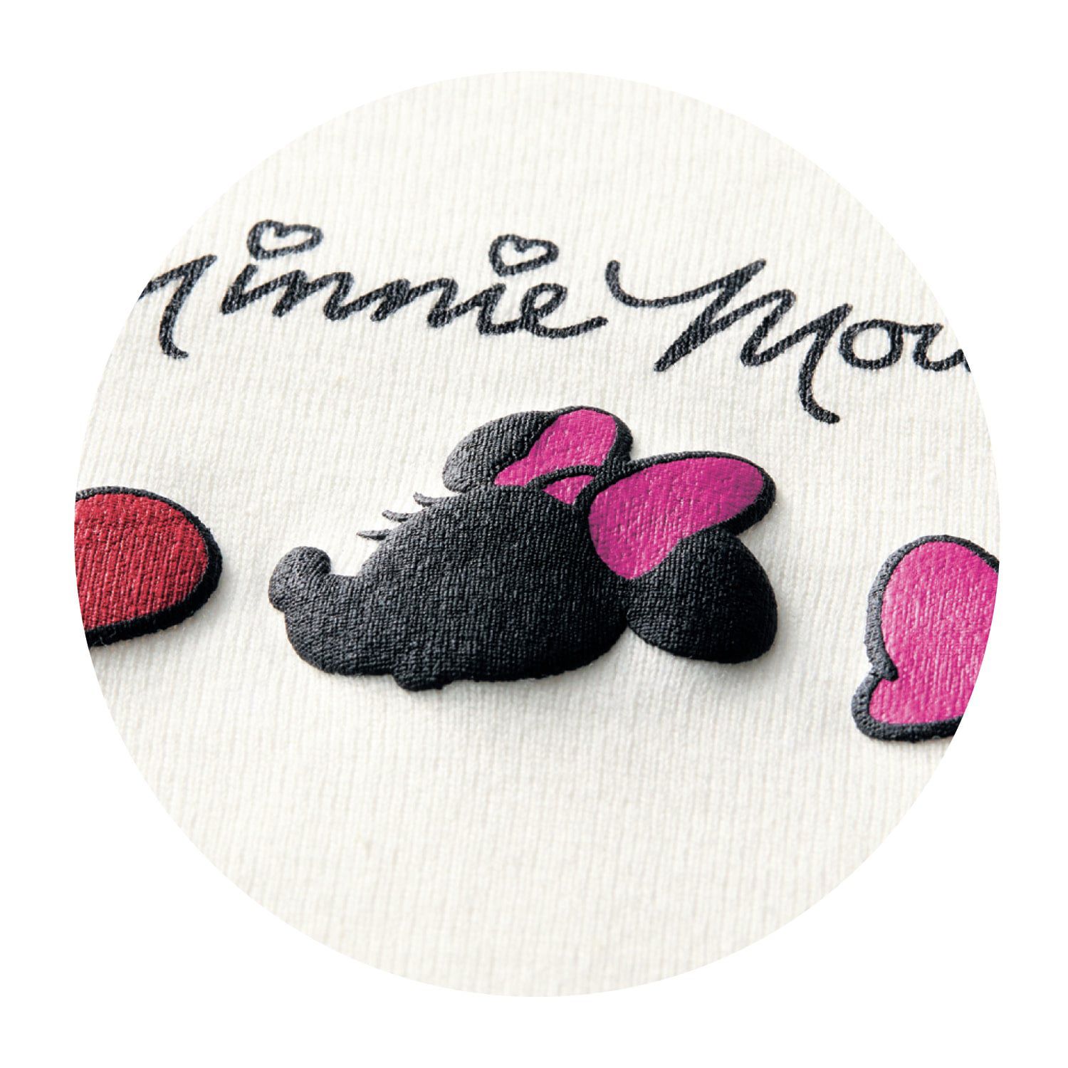 日本千趣會 - 迪士尼印花荷葉袖上衣(大人款)-米妮-白