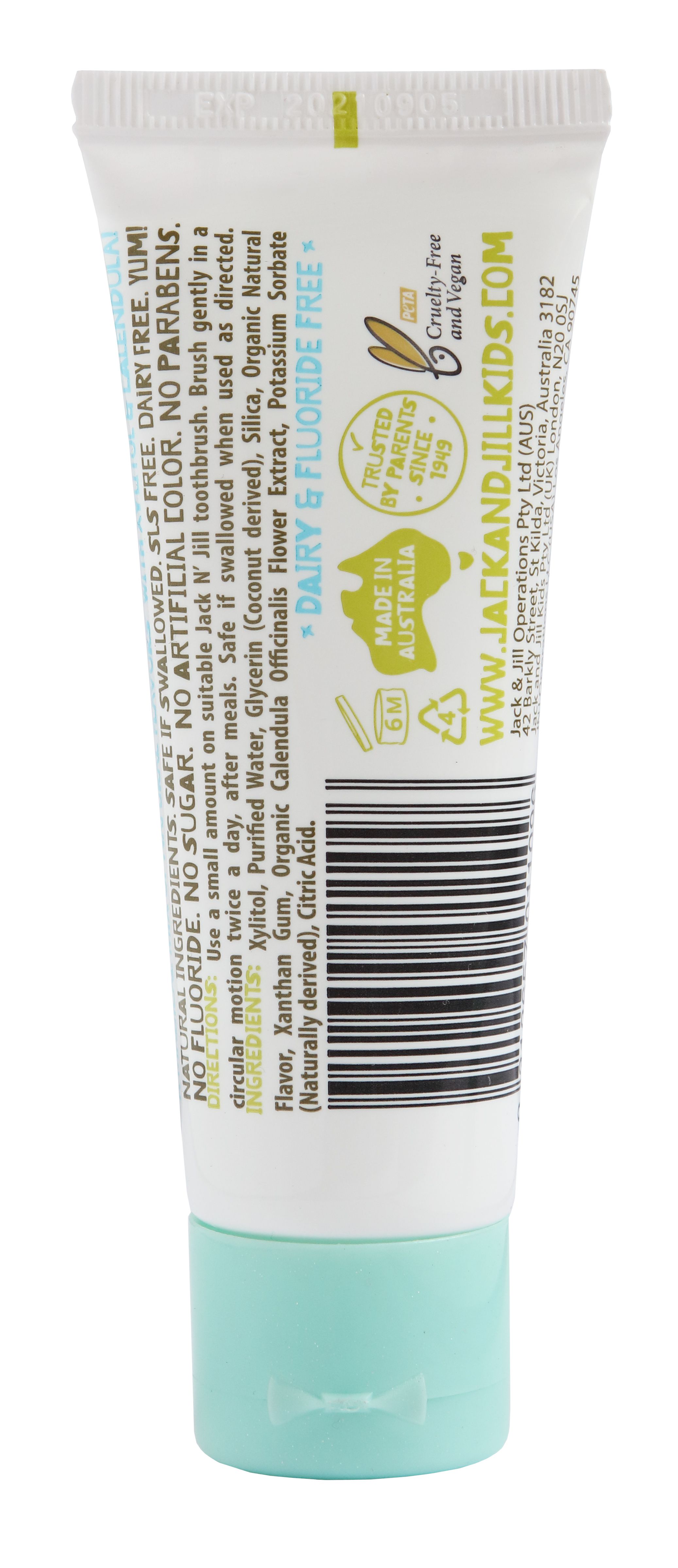 澳洲 Jack N' Jill - 【買一送一】金盞花天然牙膏(到期日：2024/9/29)-奶昔-50g