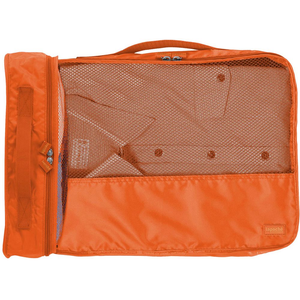 澳洲 Lapoche - 旅行衣物整理包-橘色 (中)
