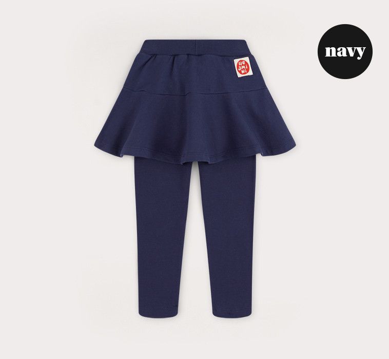 韓國 HEJMINI - 傘狀褲裙-白