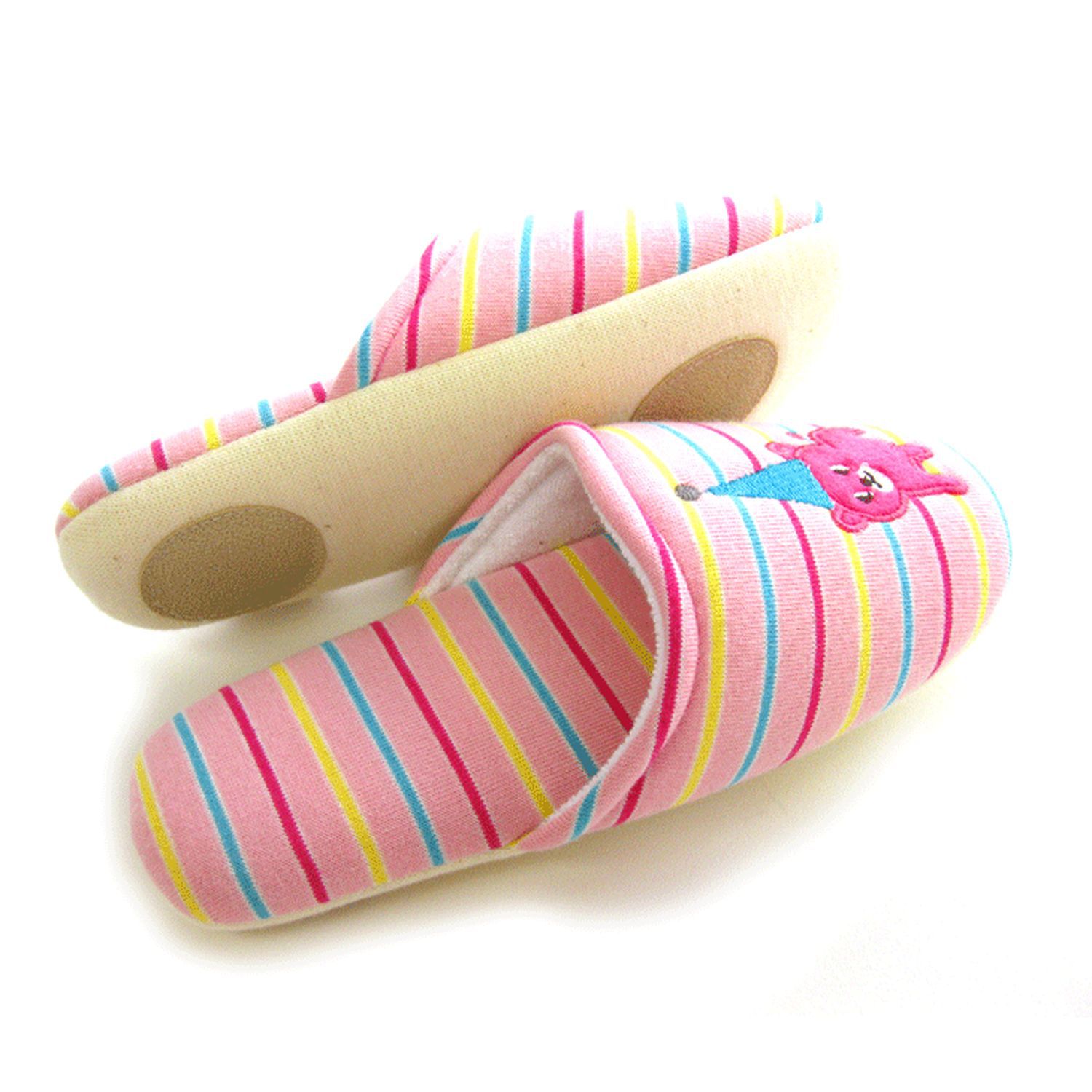 日本千趣會 - modern pets 親子款室內拖鞋-兒童-粉紅