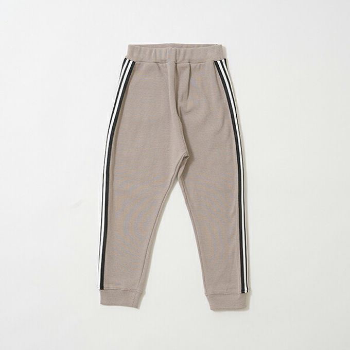 日本 b-ROOM - 側邊線條運動風束口長褲-水藍