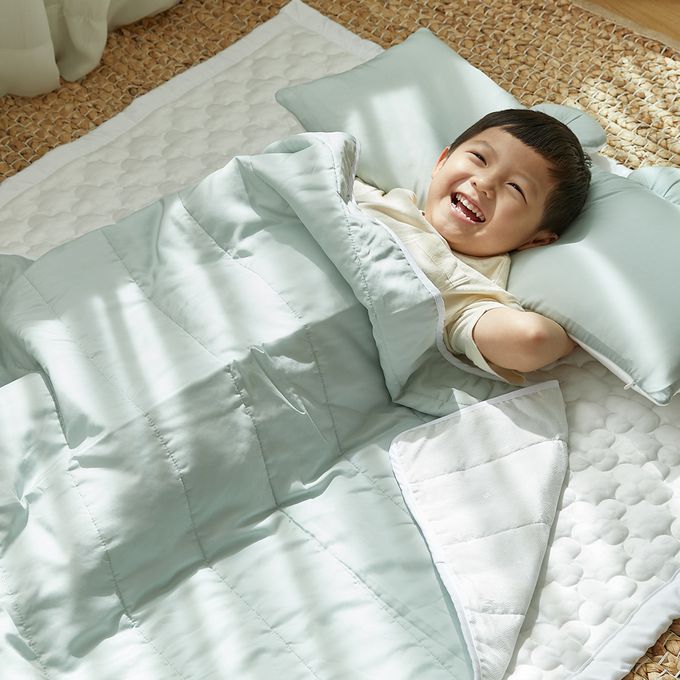 正韓Hello HiZoo - 3D 透氣雙面三層涼感四季被/涼被/透氣被/冷氣被-薄荷綠