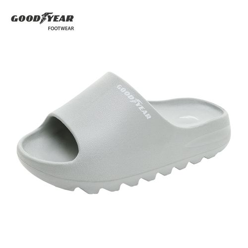 GOODYEAR - 固特異 萌趣一夏 童鞋 輕量緩震厚拖鞋 GAKL48938-輕量防水-灰-19~23cm