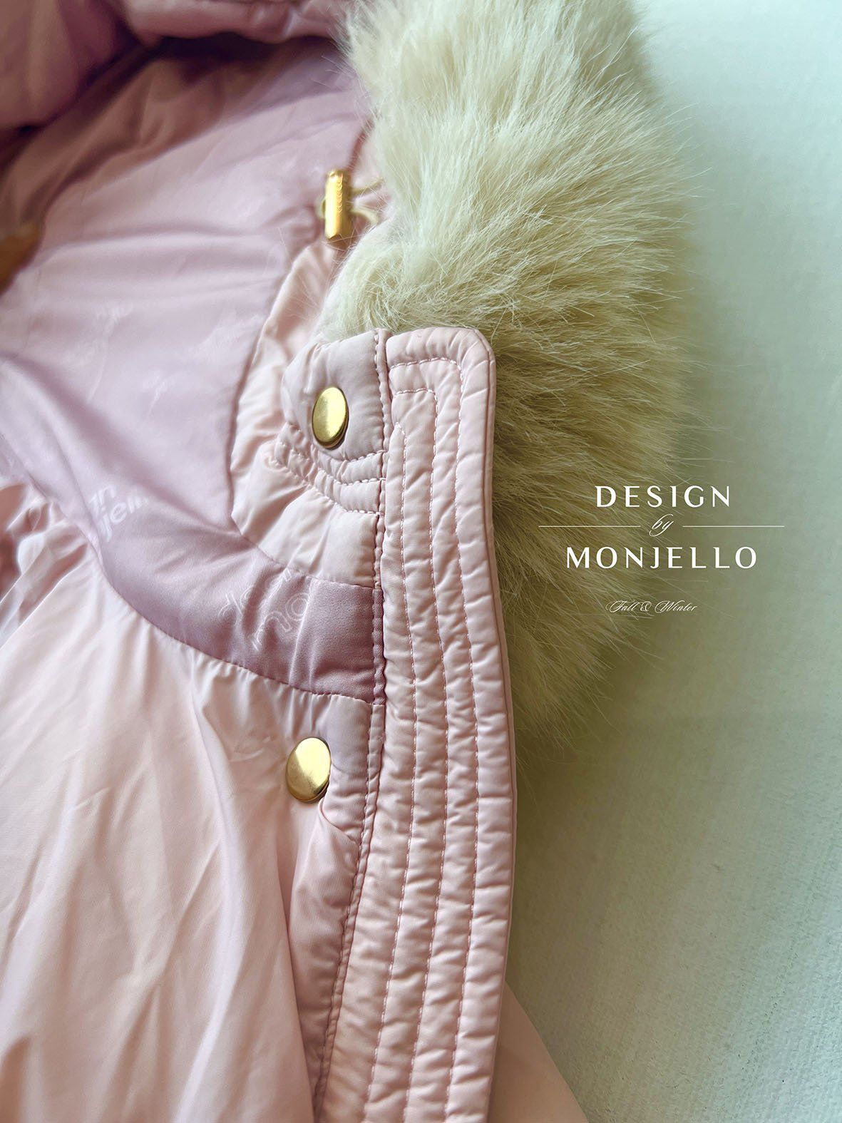 韓國 MONJELLO - (100%鴨絨)雪國來的長版羽絨外套-黑