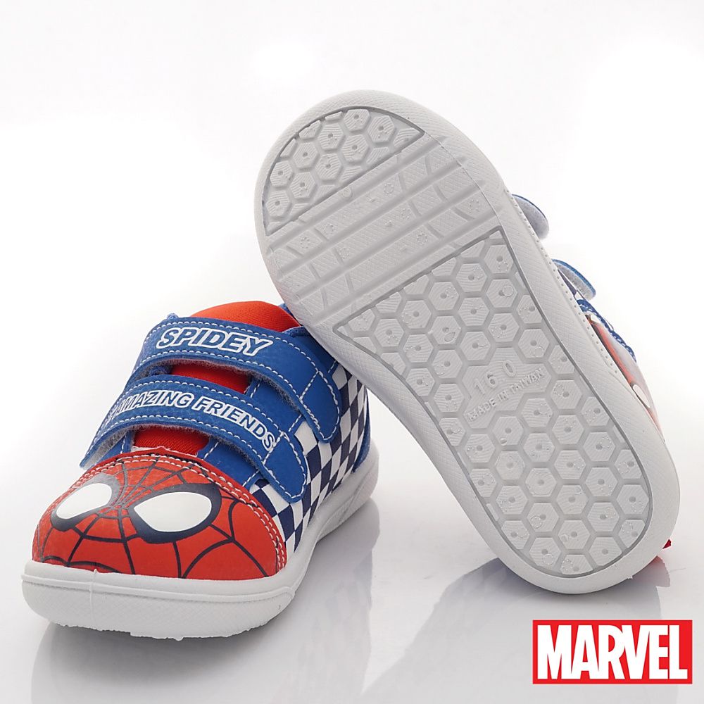 漫威MARVEL - 台灣製蜘蛛人休閒鞋(中小童段)-藍紅