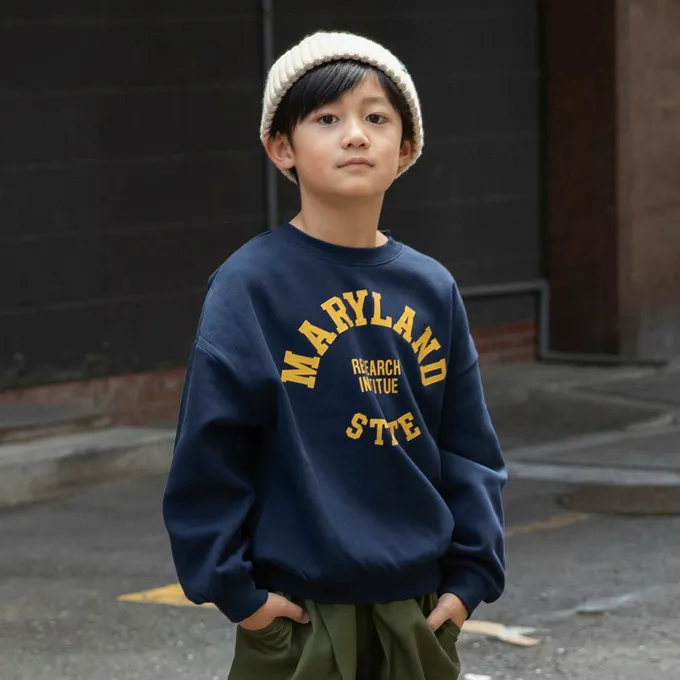 日本 BRANSHES - 裏起毛 舒適縮口長袖上衣-數字59-黑X白