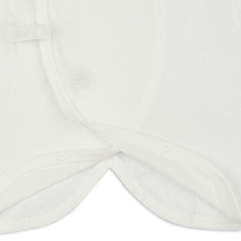 akachan honpo - 新生兒長袖內衣6件組-按扣 牛奶罐-米白色 (肚衣:50cm蝴蝶裝:50~60cm)