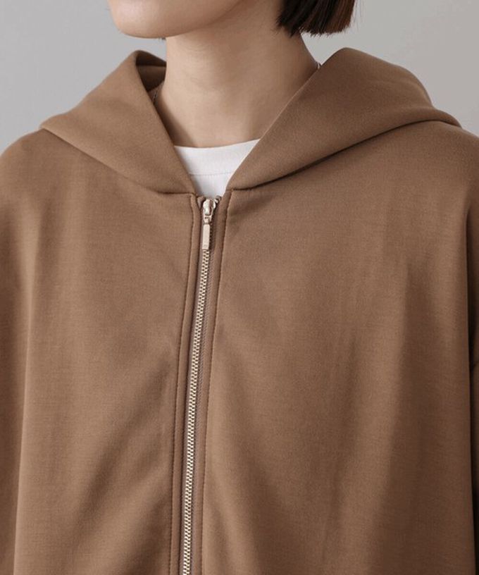 日本 Bab - 可愛荷葉下擺連帽運動風外套-黑