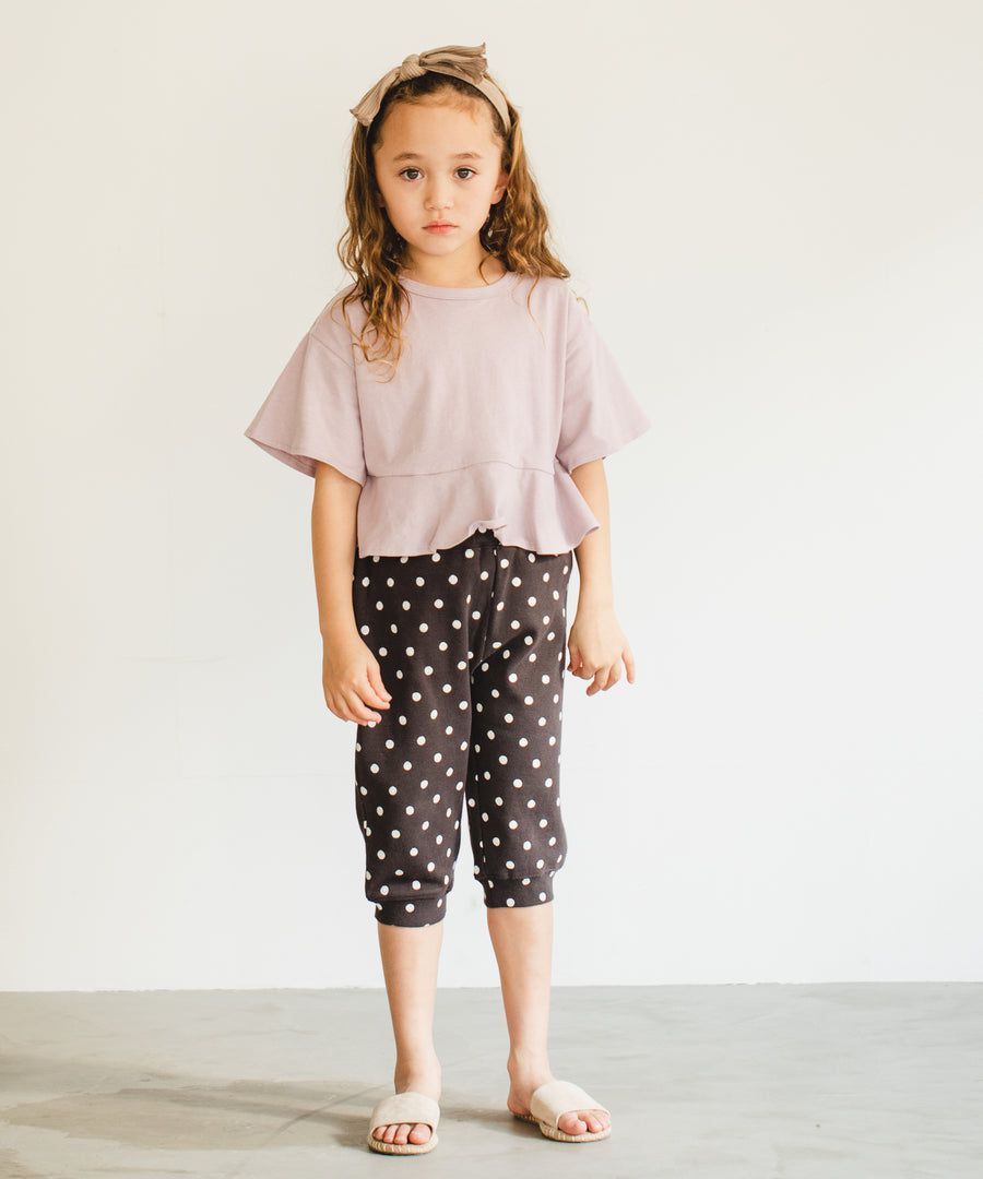 日本 PAIRMANON - 百搭彈性縮口七分褲-格紋-杏