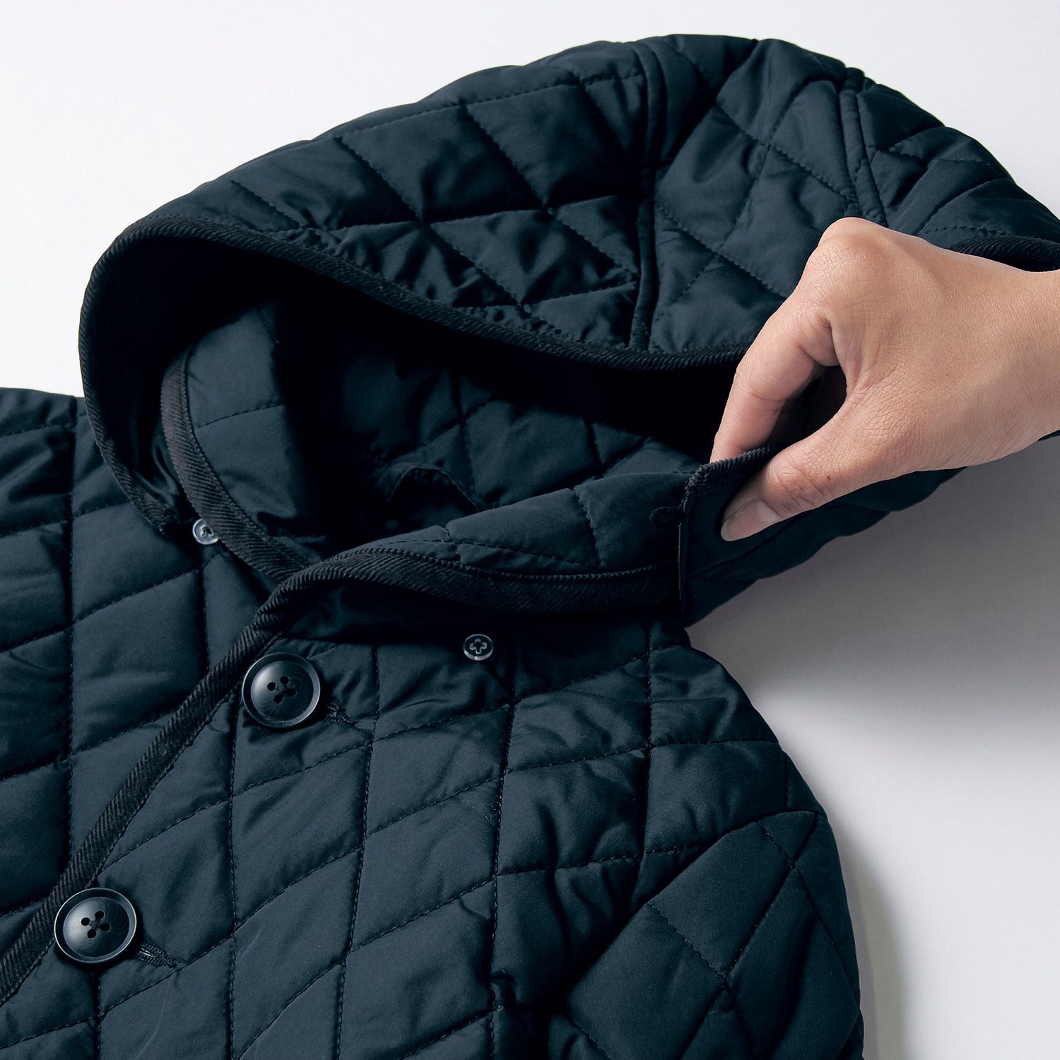 日本千趣會 - GITA 可機洗輕量棉防潑水絎縫外套-卡其