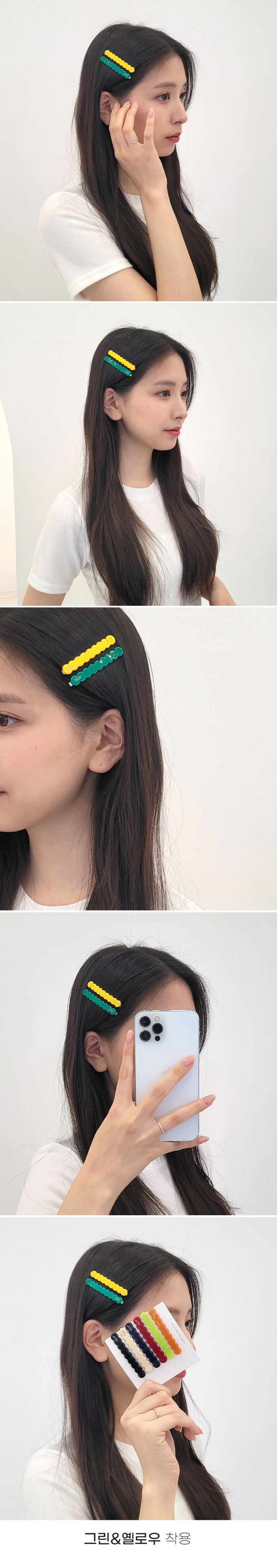 韓國 Soo&Soo - 正韓製CREATION FRANCE髮飾髮夾-桃紅