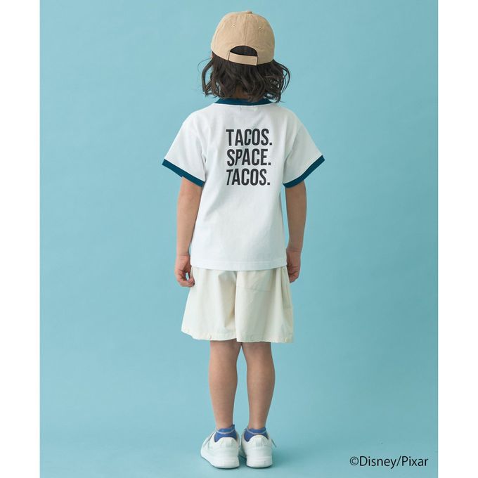 日本 b-ROOM - 聯名限定 短袖上衣-可愛三眼怪-白x黑