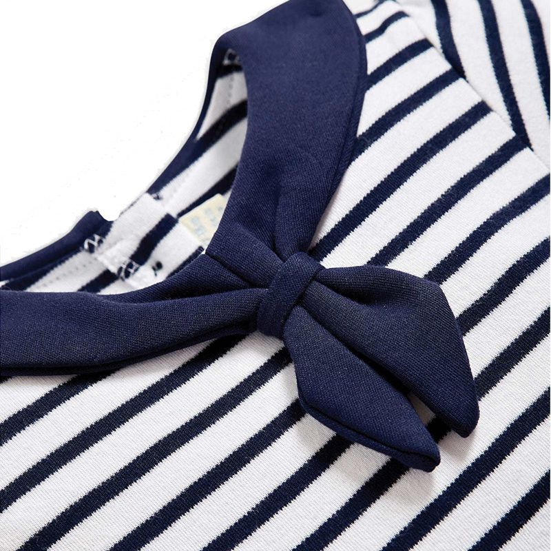 英國 JoJo Maman BeBe - 超優質嬰幼兒/兒童100％純棉短袖洋裝-海洋水手