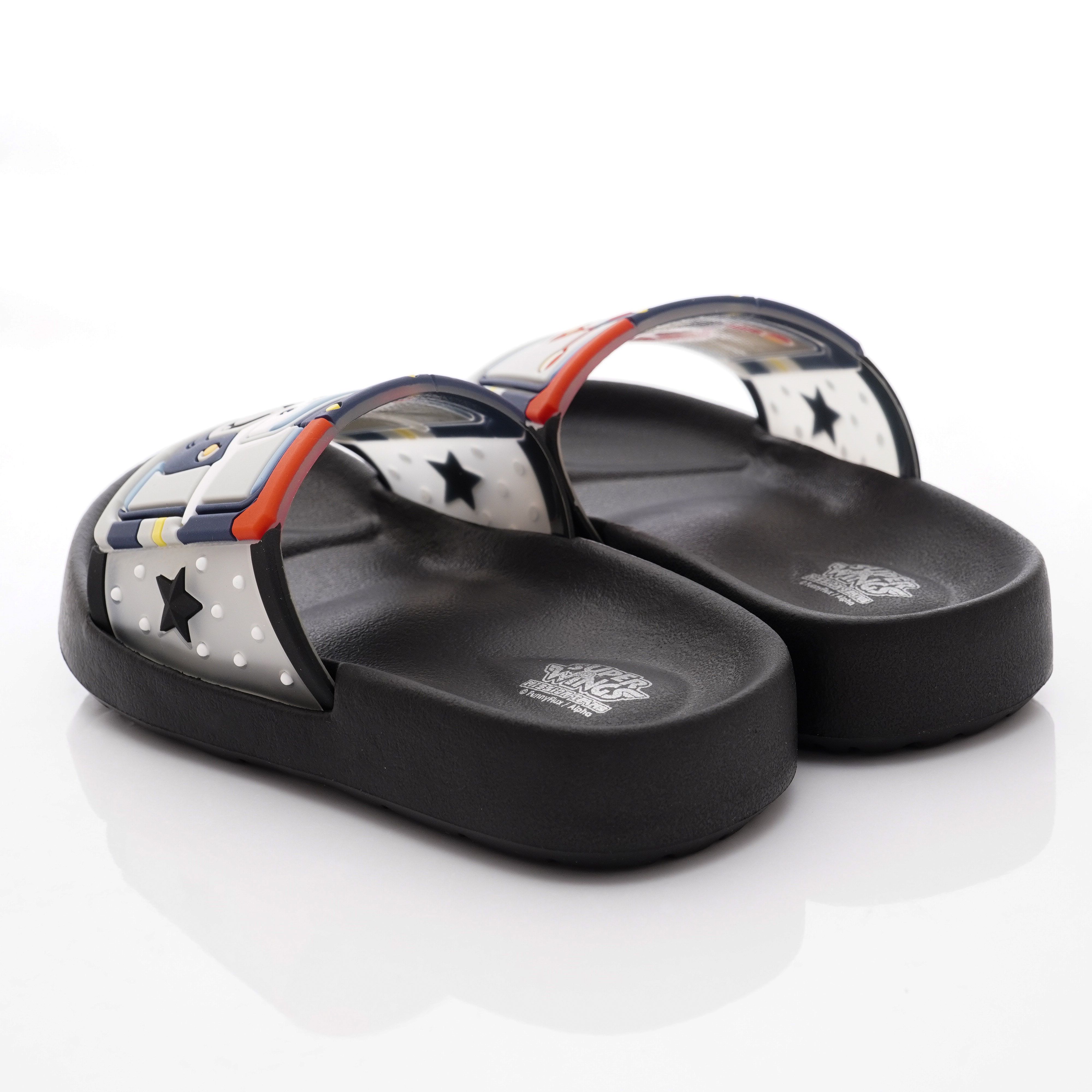 Super Wings - 超輕量休閒涼鞋/拖鞋(中小童段)-黑-S204707黑