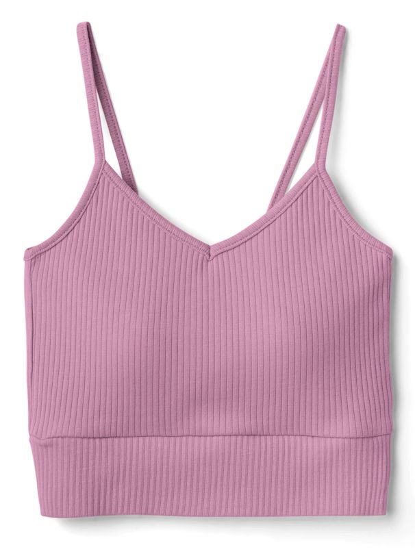 日本 GRL - V領細肩帶內搭/小可愛(附Bra)-米杏