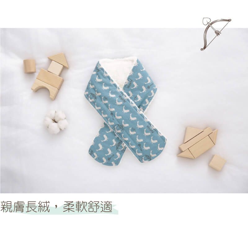 貝柔 Peilou - 貝寶兒童加絨暖毛圍巾_自由之鳥