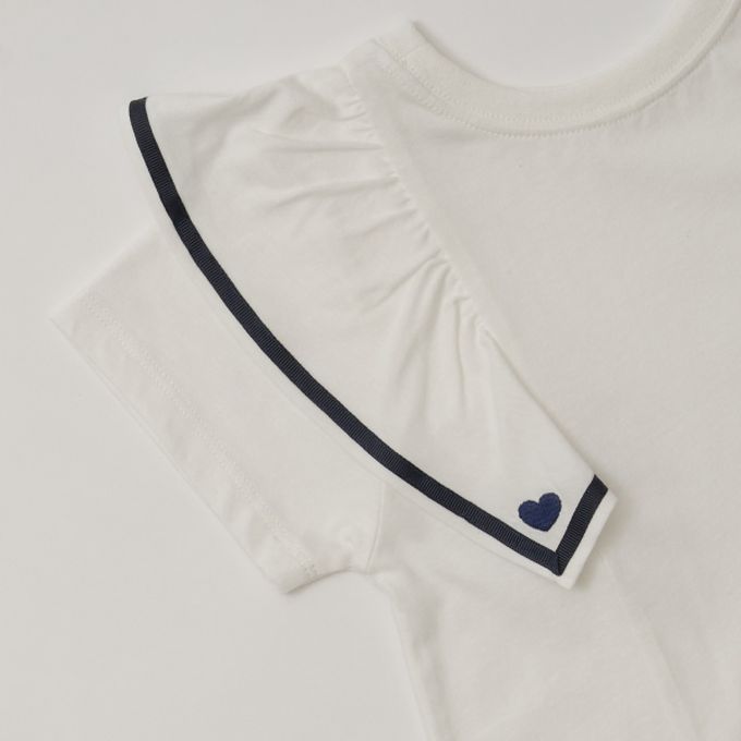 日本 Lycee mine - 雙層荷葉澎澎袖正反穿上衣-薄荷綠