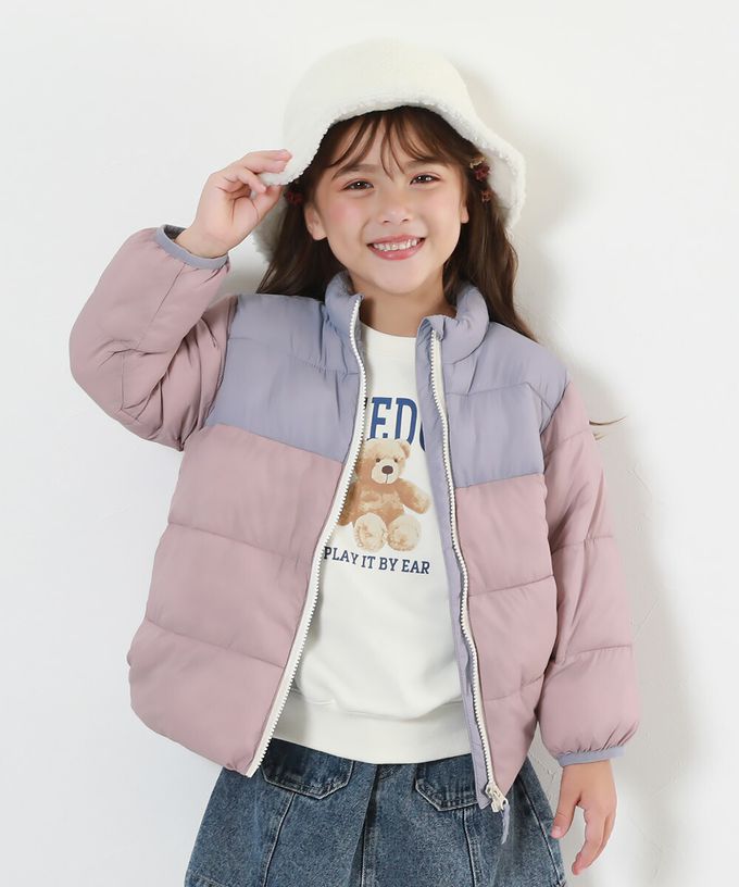 日本 devirock - 輕量纖維立領保暖科技羽絨外套-紅x黑