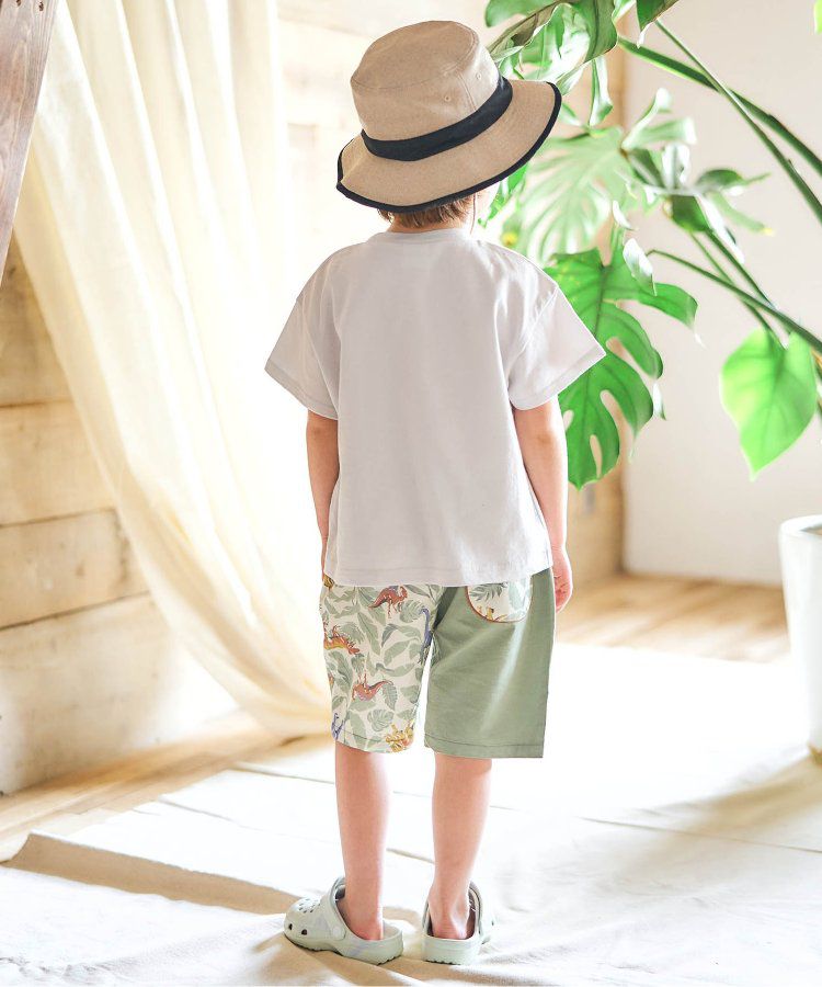 日本 apres les cours - 搶眼造型印花短袖上衣-挖土機-摩卡