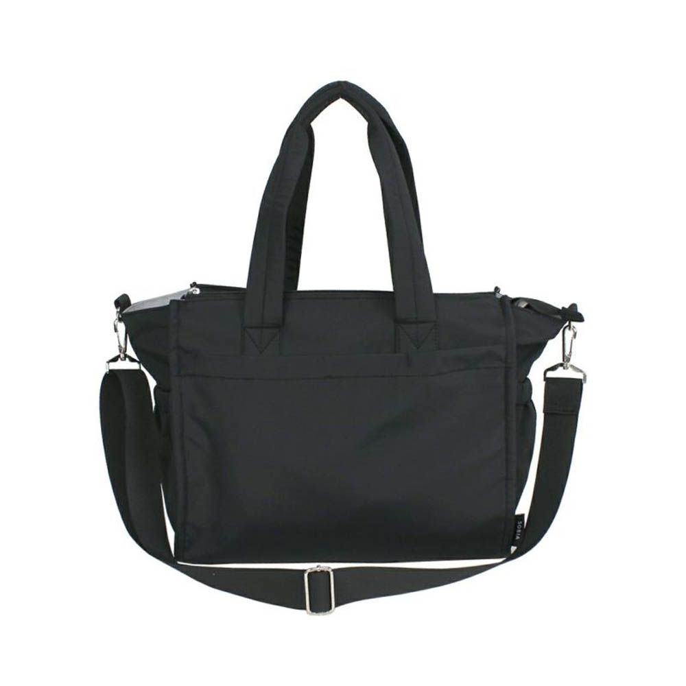 12口袋收納上手 2WAY肩背包/媽媽包-黑