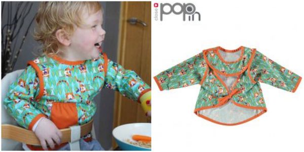 英國 Close - Pop-in 嬰兒多功能圍兜/畫畫衣-奧斯虎 (6-18m)