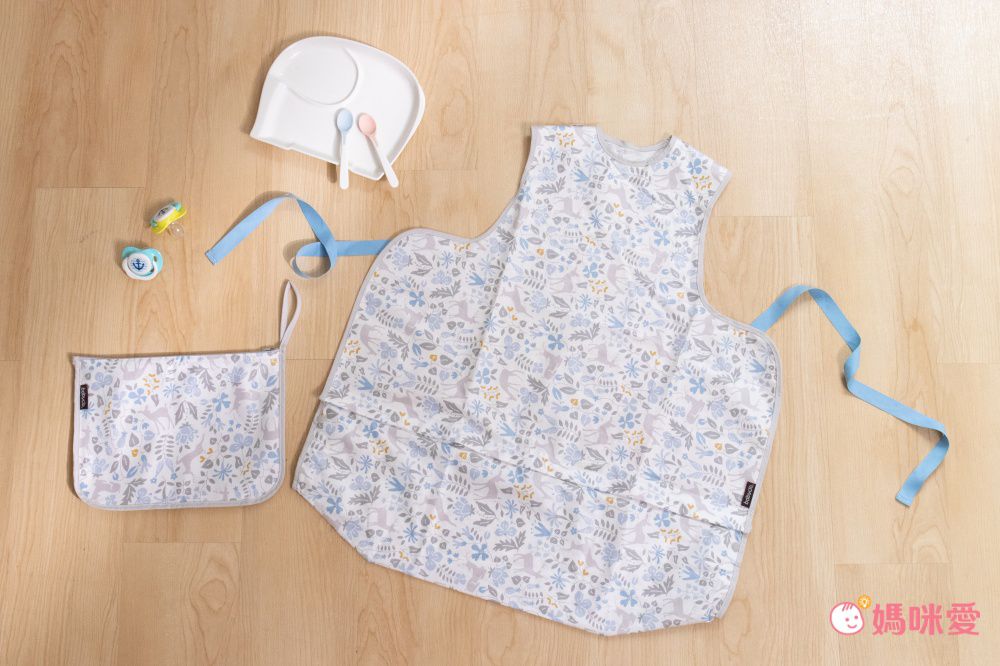 韓國 Babyclo - 多功能防水圍兜/圍裙(無袖)-粉紅大象