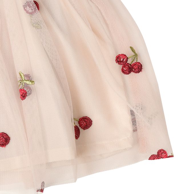 akachan honpo - 長袖假兩件休閒上衣-刺繍-粉紅色