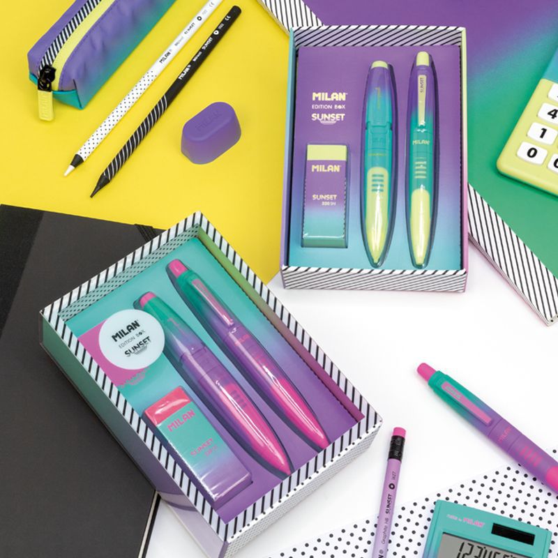 MILAN - 雲彩朵朵禮盒_文具組(黃)