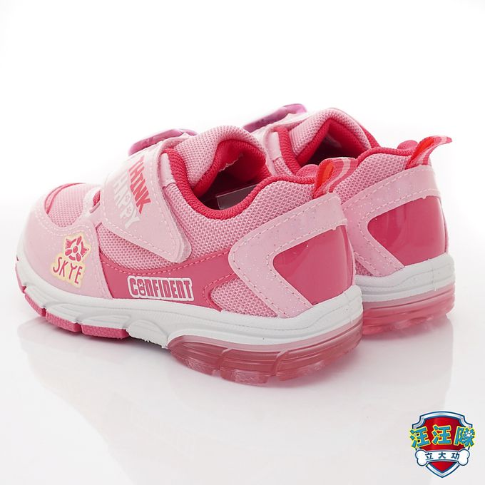 汪汪隊童鞋-電燈運動休閒鞋D233069粉-中小童段-電燈鞋-粉