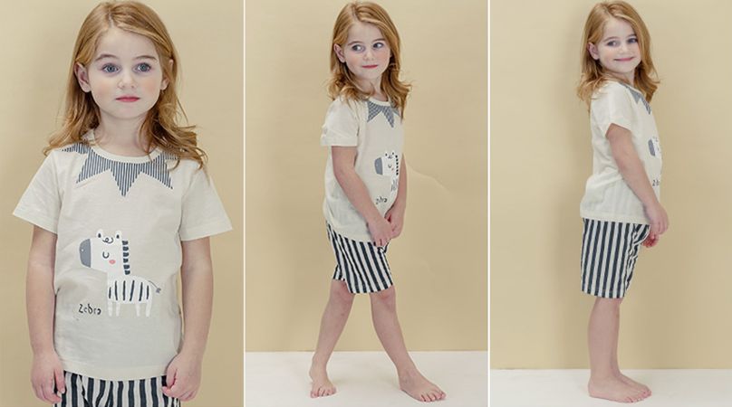 韓國 Sopoliini 童趣北歐風☺ 夏季純棉套裝 / 家居服