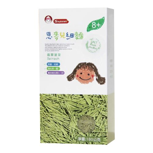 思麥兒翡翠菠菜細麵-180g/6入