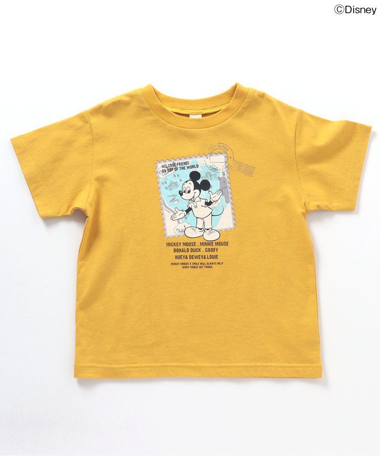 日本 BREEZE - 迪士尼聯名 印花短袖上衣-旅行郵票-紫色高飛狗