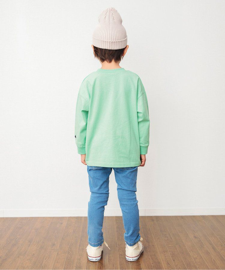 日本 BREEZE - CONVERSE聯名 印花長袖上衣-粉紅