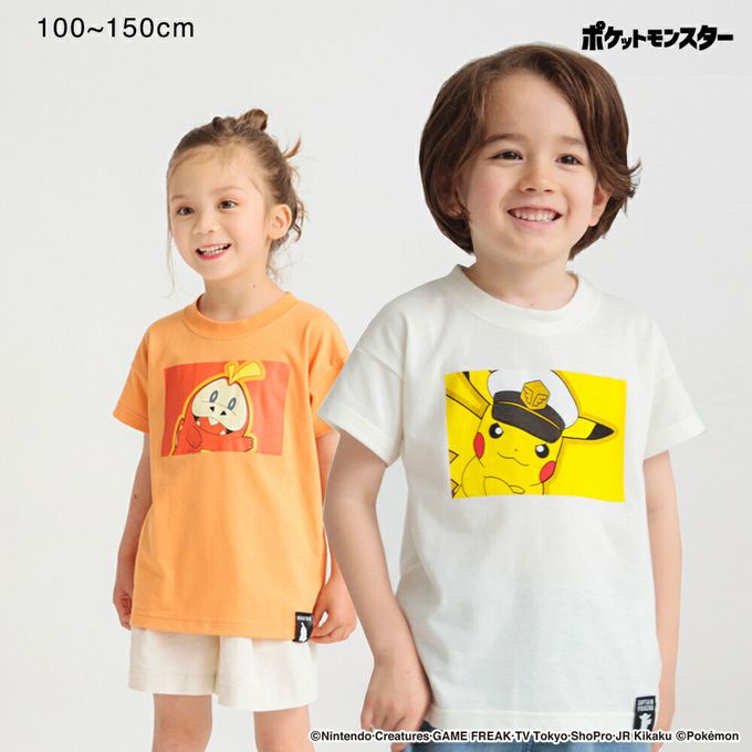 日本 BRANSHES - [限量]寶可夢印花短袖上衣-仙子伊布-粉紅